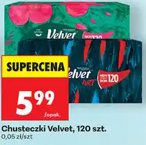 Biedronka Chusteczki Velvet, 120 szt oferta