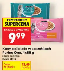 Biedronka Karma dlakota w saszetkach Purina One oferta
