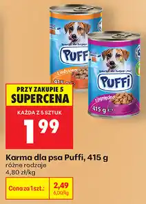 Biedronka Karma dla psa Puffi oferta