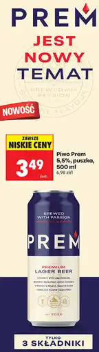 Biedronka Piwo Prem 5,5%, puszka oferta