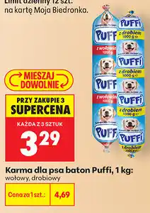Biedronka Karma dla psa baton Puffi oferta