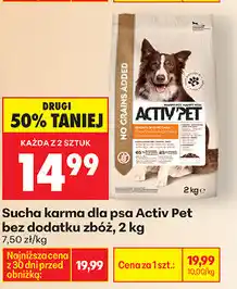 Biedronka Sucha karma dla psa Activ Pet bez dodatku zbóż oferta