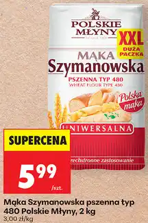 Biedronka Mąka Szymanowska pszenna typ 480 Polskie Młyny oferta