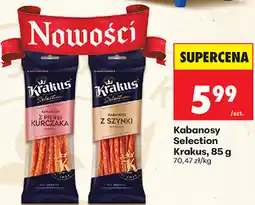 Biedronka Kabanosy Selection Krakus oferta