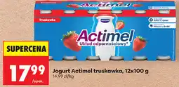Biedronka Jogurt Actimel truskawka oferta