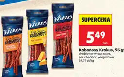 Biedronka Kabanosy Krakus, 95 g oferta