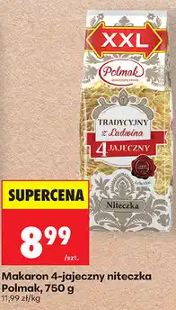 Biedronka Makaron 4-jajeczny niteczka Polmak oferta