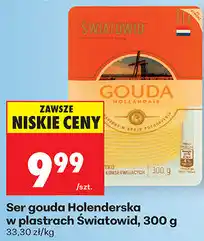 Biedronka Ser gouda Holenderska w plastrach Światowid oferta