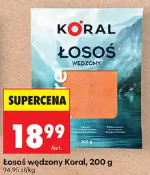 Biedronka Łosoś wędzony Koral oferta