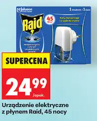 Biedronka Urządzenie elektryczne z płynem Raid, 45 nocy oferta