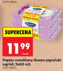 Biedronka Papier nawilżany Queen japoński ogród, 3x60 szt oferta