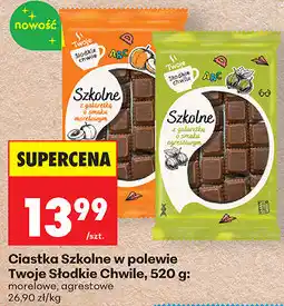 Biedronka Ciastka Szkolne w polewie Twoje Słodkie Chwile, 520 g: morelowe, agrestowe oferta