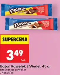 Biedronka Baton Pawełek E.Wedel, 45 g: śmietanka, adwokat oferta