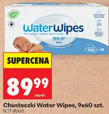 Biedronka Chusteczki Water Wipes, 9x60 szt oferta