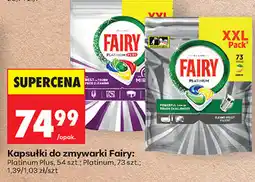Biedronka Kapsułki do zmywarki Fairy: Platinum Plus, 54 szt. Platinum, 73 szt oferta
