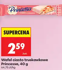 Biedronka Wafel ciasto truskawkowe Princessa oferta