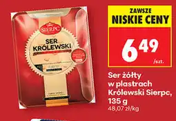 Biedronka Ser zółty w plastrach Królewski Sierpc oferta
