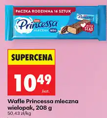Biedronka Wafle Princessa mleczna wielopak oferta