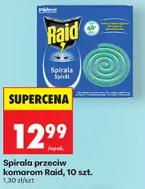 Biedronka Spirala przeciw komarom Raid, 10 szt oferta