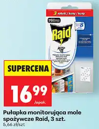 Biedronka Pułapka monitorująca mole spożywcze Raid, 3 szt oferta