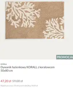 Homla Dywanik łazienkowy KORALL z koralowcem 50x80 cm oferta