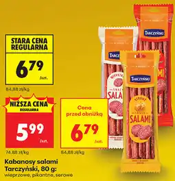 Biedronka Kabanosy salami Tarczyński, 80 g oferta