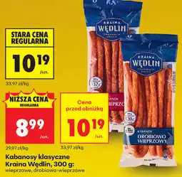 Biedronka Kabanosy klasyczne Kraina Wędlin, 300 g oferta