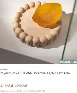 Homla Mydelniczka SOLVANI beżowa 11,8x11,8x3 cm oferta