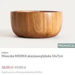 Homla HOMLA Miseczka MOOKA akacjowa głęboka 16x7cm oferta