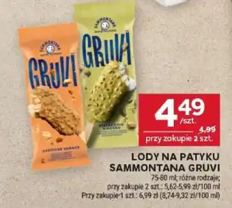 Stokrotka Market Lody na patyku Sammontana Gruvi oferta