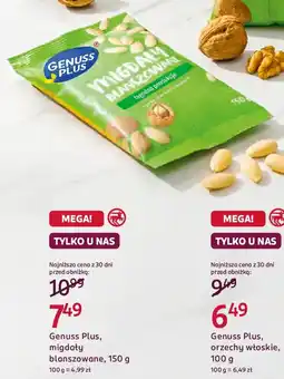 Rossmann Genuss Plus, migdały blanszowane oferta