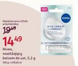 Rossmann Nivea, nawilżający balsam do ust oferta