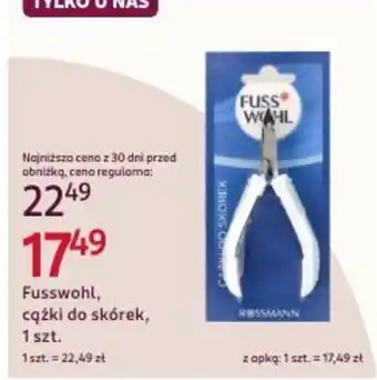 Fusswohl, cążki do skórek