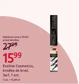 Rossmann Eveline Cosmetics, kredka do brwi, 3w1 oferta