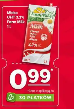 Stokrotka Market Mleko UHT 3,2% Farm Milk 1 l oferta
