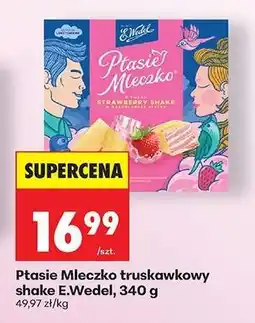 Biedronka Ptasie Mleczko truskawkowy shake E.Wedel, 340 g oferta