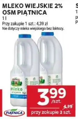 Stokrotka Market Mleko wiejskie 2% OSM Piątnica oferta