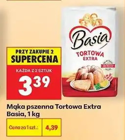 Biedronka Mąka pszenna Tortowa Extra Basia, 1 kg oferta