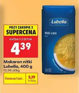 Biedronka Makaron nitki Lubella 400 g oferta