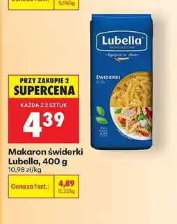 Biedronka Makaron świderki Lubella, 400 g oferta