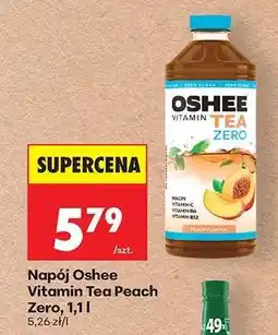 Biedronka Napój Oshee Vitamin Tea Peach Zero, 1,1 l oferta