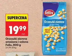 Biedronka Orzeszki ziemne smażone i solone Felix, 800 g oferta