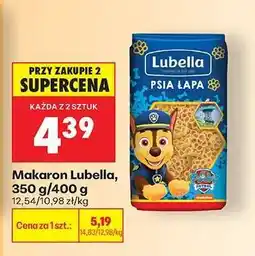 Biedronka Makaron Lubella, 350 g/400 g oferta
