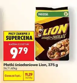 Biedronka Płatki śniadaniowe Lion, 375 g oferta
