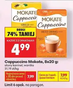 Biedronka Cappuccino Mokate, 8x20 g oferta