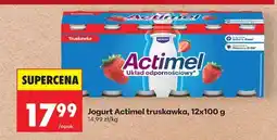 Biedronka Jogurt Actimel truskawka 12x100 g oferta