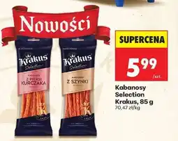 Biedronka Kabanosy Selection Krakus, 85 g oferta