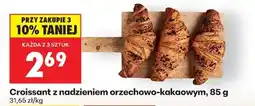 Biedronka Croissant z nadzieniem orzechowo kakaowym , 85 g oferta