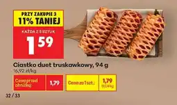 Biedronka Ciastko duet truskawkowy 94 g oferta