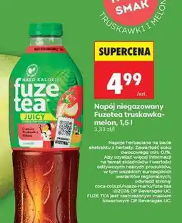 Biedronka Napój niegazowany Fuzetea truskawka-melon, 1,5 l oferta